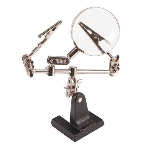 Helping Hands (PCB Holder + Magnifying Lens)